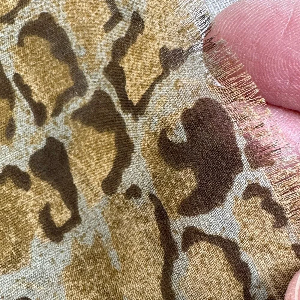 Pinto animal print scarf‎ brown/tan